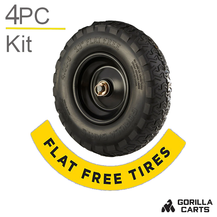 4PC 10" NO-FLAT WHEEL KIT