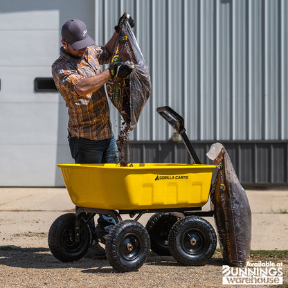 GORILLA CARTS 545KG STEEL DUMP