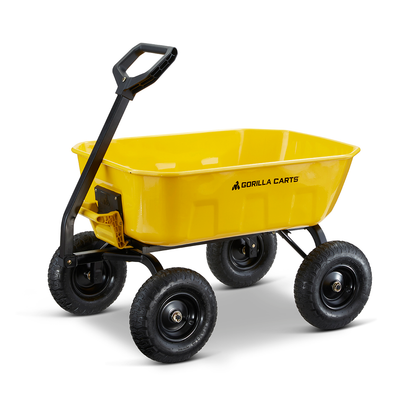 GORILLA CARTS 545KG STEEL DUMP