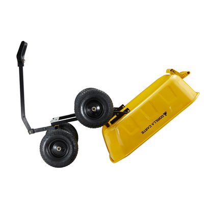 GORILLA CARTS 545KG STEEL DUMP