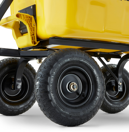 GORILLA CARTS 545KG STEEL DUMP