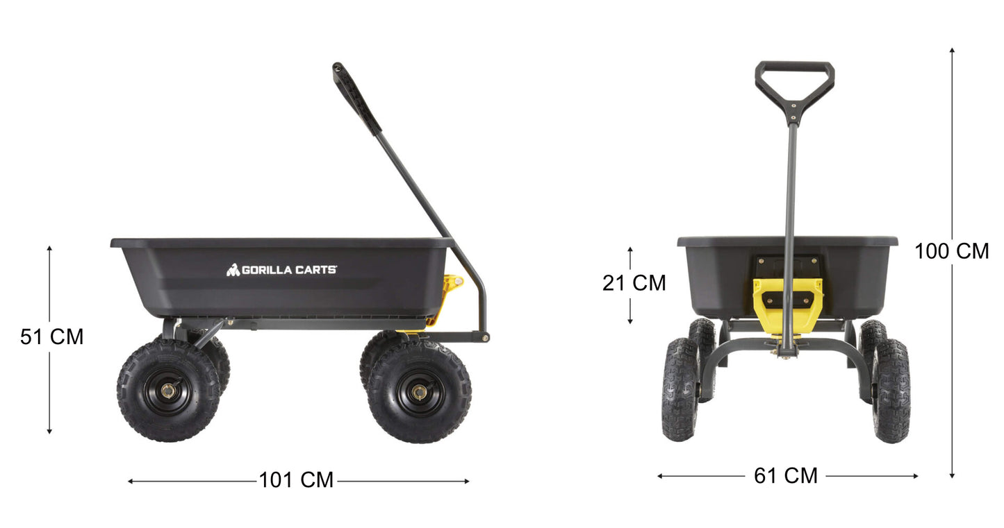 115L POLY DUMP CART