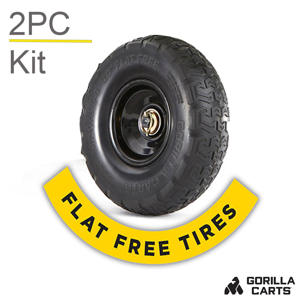 2PC 10" NO-FLAT WHEEL KIT